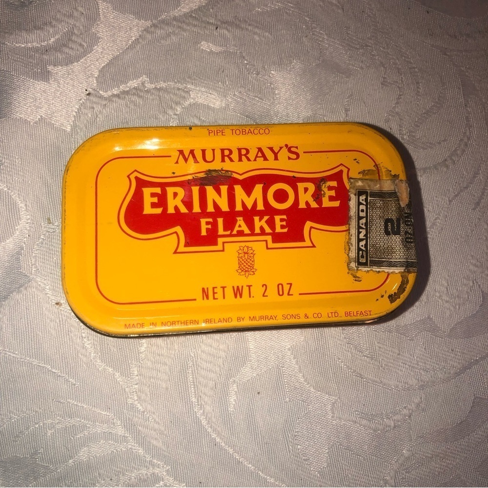 VINTAGE Erinmore Flake En Tranches Rare French Murray’s of Northern Ireland Tin